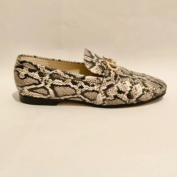 COLE HAAN Modern Classics Bit Loafer Python Rama Printed Leather Flat Shoes 9 - Picture 10 of 12